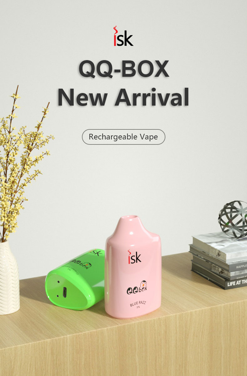 QQ-Box Rechargeable Disposable Vape 5000 Puffs E-li